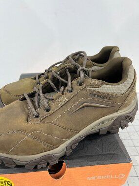 Merrell Men’s Moab Adventure Moc Waterproof Hiking Shoes Tan Sz. 8.5 Lace-up New